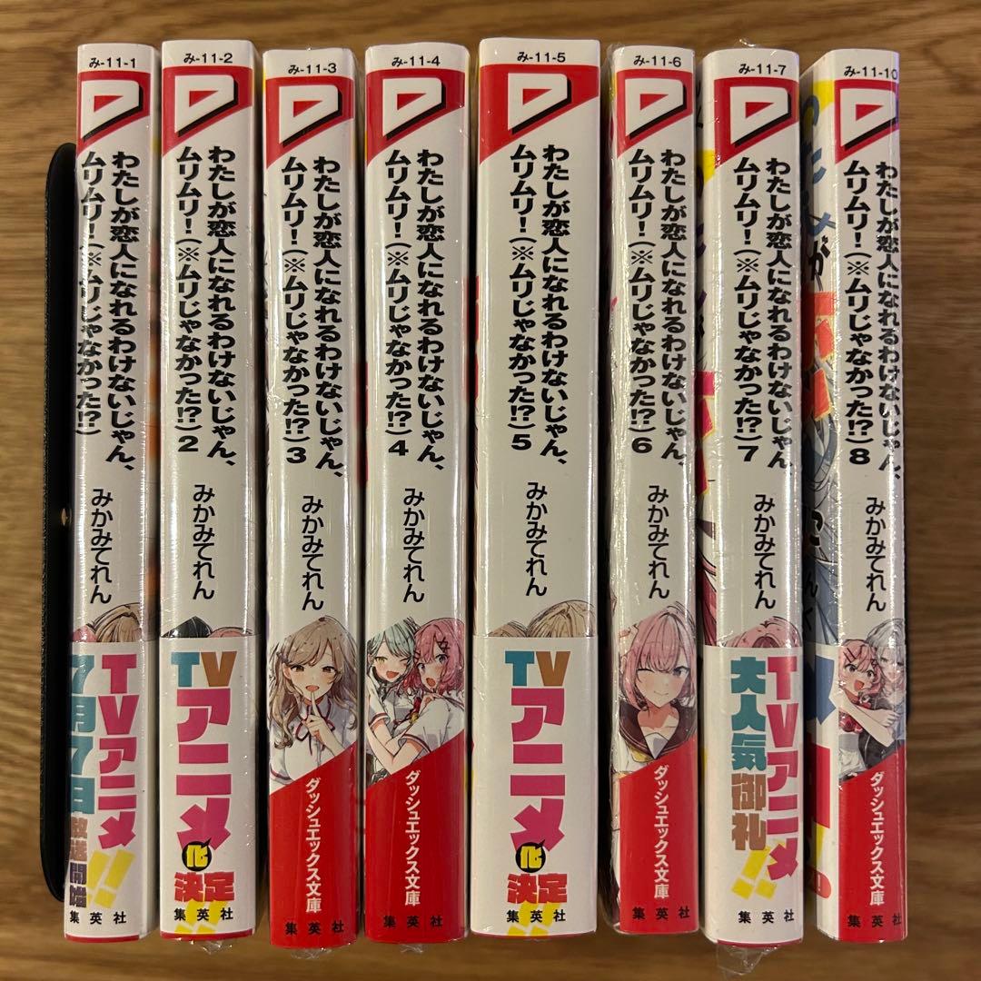 【全巻新品】わたしが恋人になれるわけないじゃん　わたなれ　小説　全8巻セット