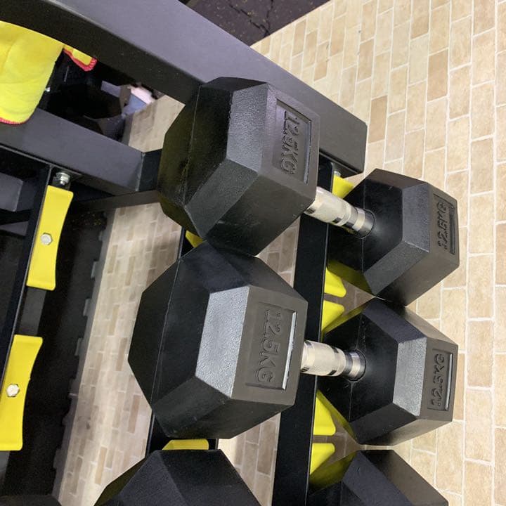 ラバーヘックス  ダンベル　　25kg 2個