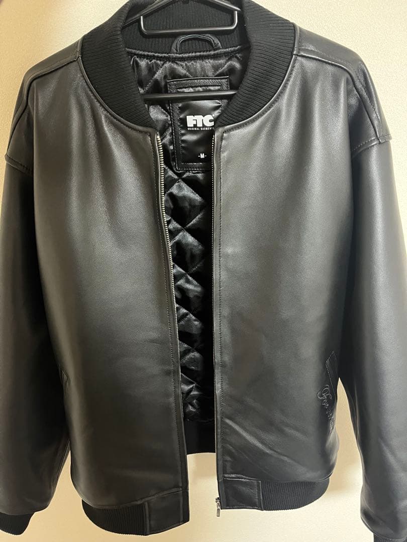 ジャケット・アウター FTC LEATHER ZIP VARSITY JACKET