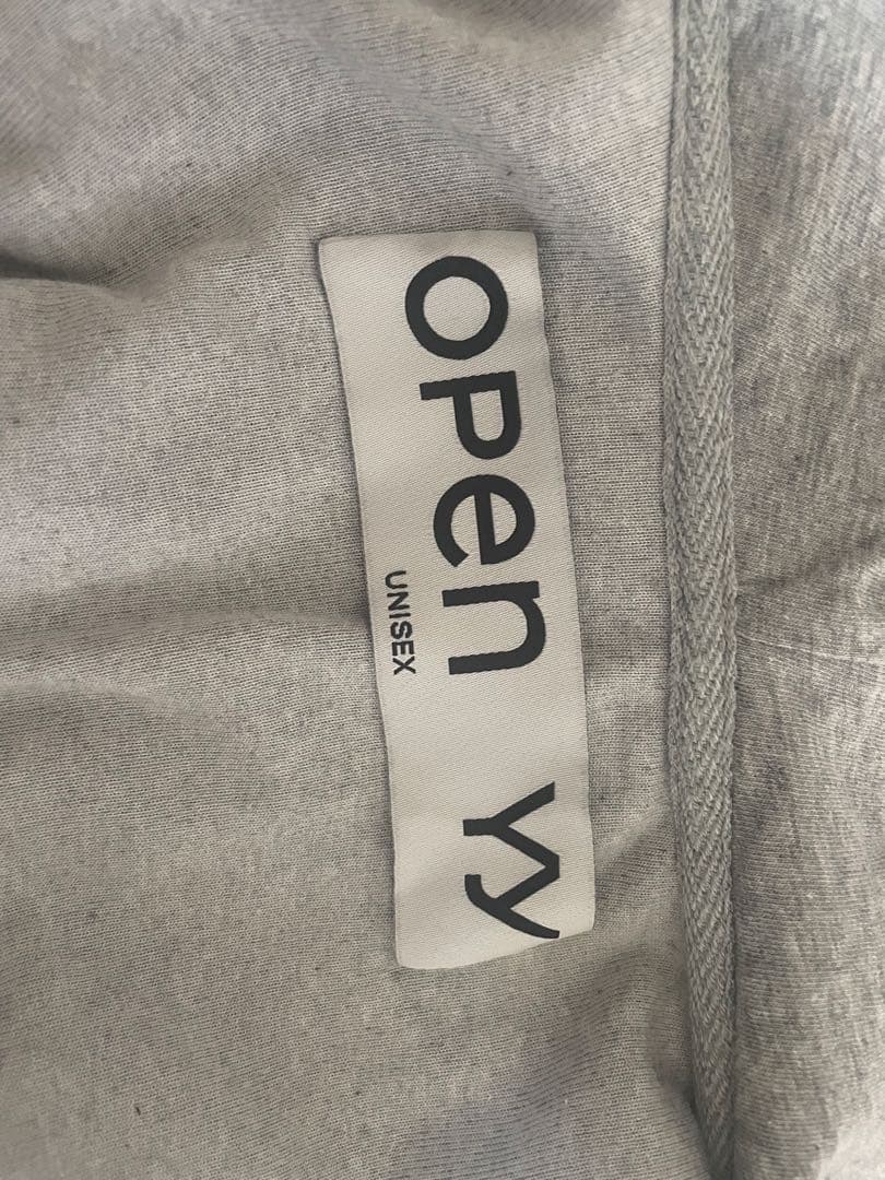 A*y様 OPEN Yy VELOUR BOX HOODIE GRAY