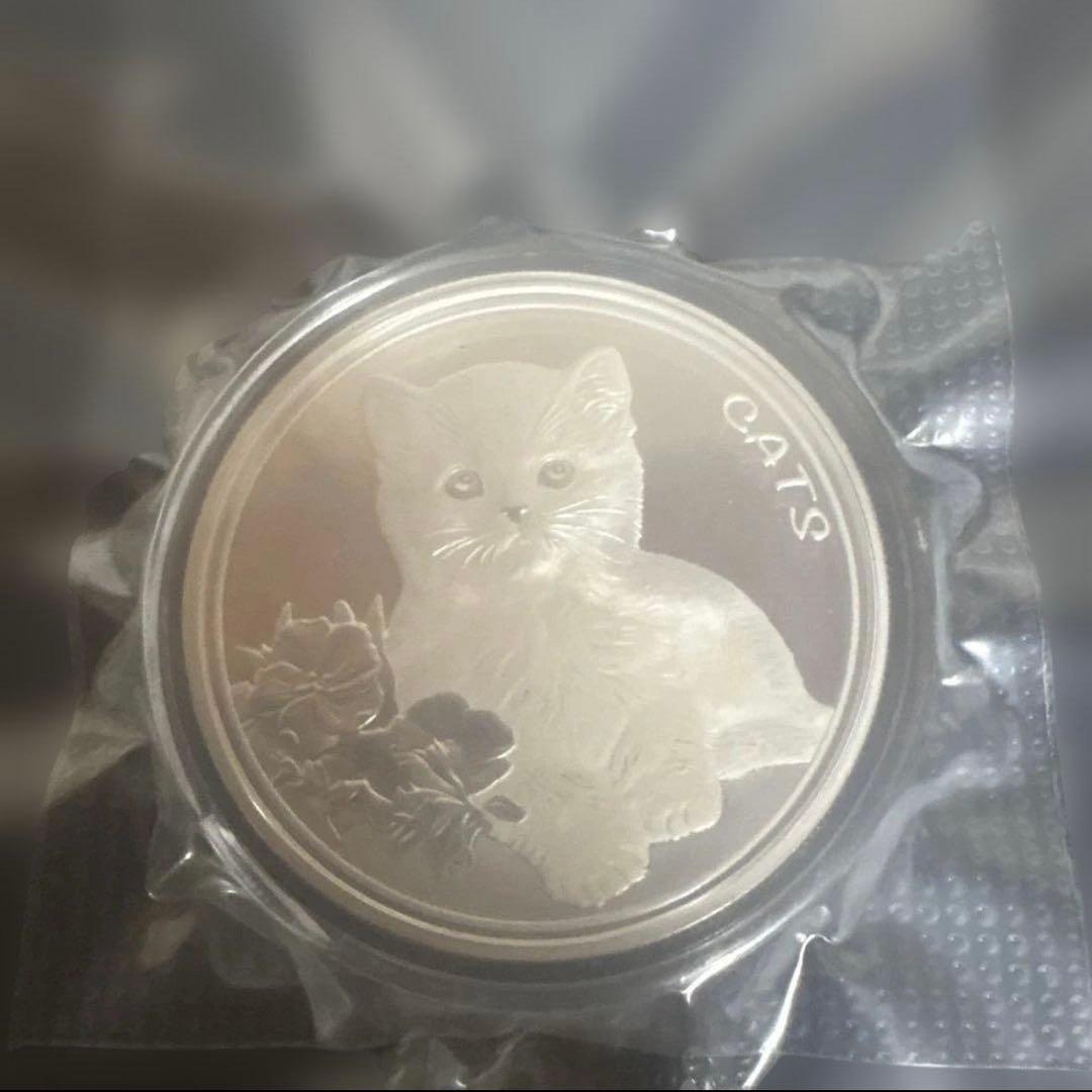 ラスト1点　2022年　フィージー　キャット銀貨　1オンス カプセル付き