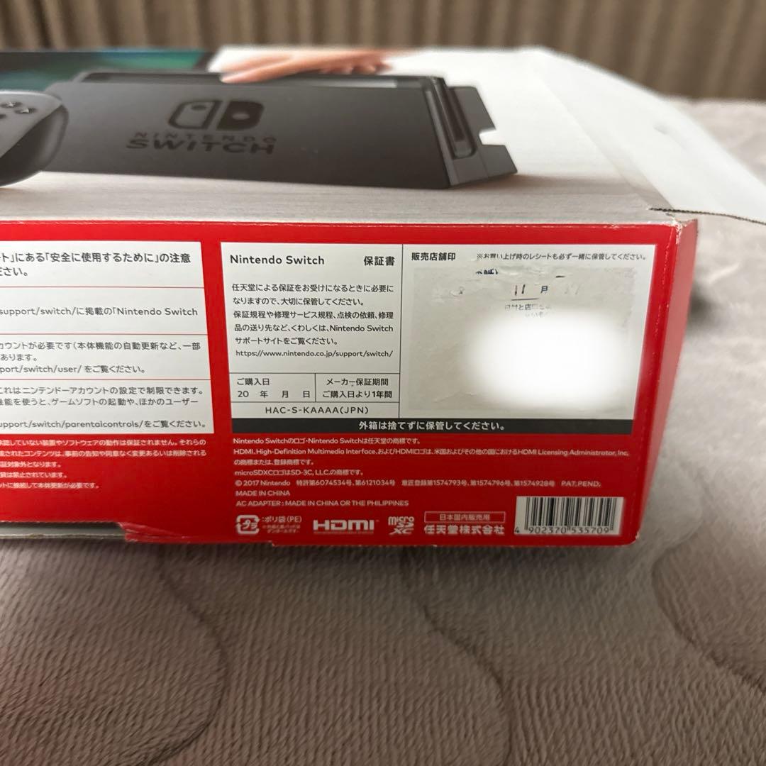 Nintendo Switch グレー（動作確認）