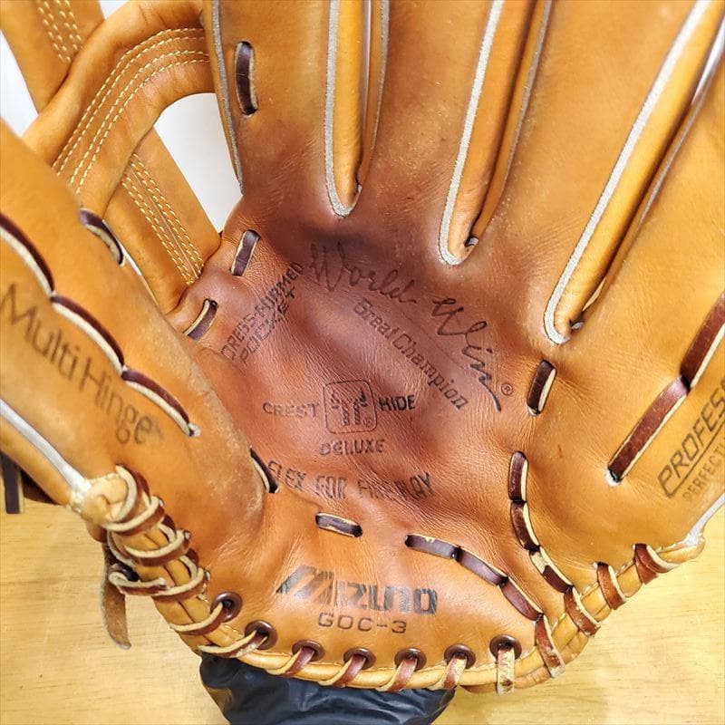 ミズノ ワールドウィン オリジナル版 当時物 Mizuno 外野用 硬式グローブ