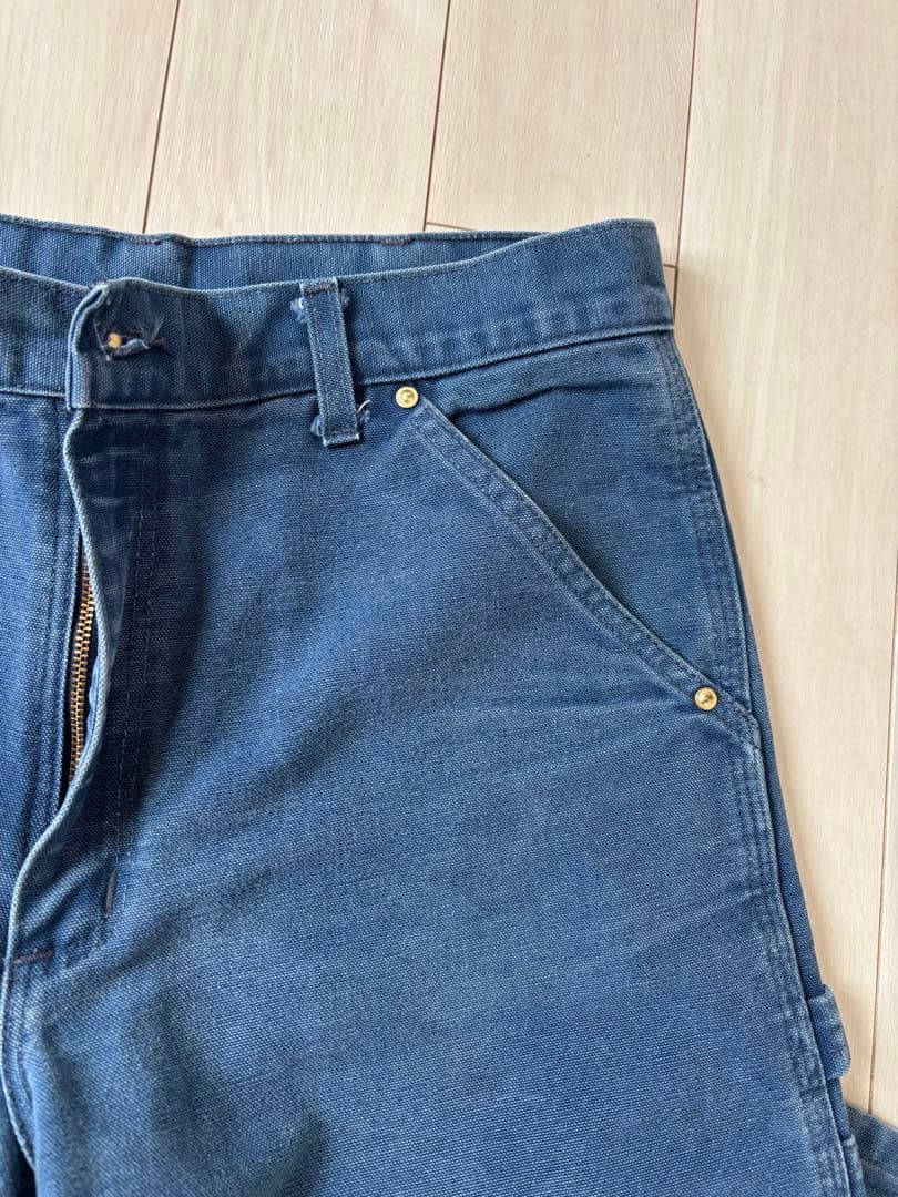 カーハート　90's シングルニー　ネイビー　W32 L31 超希少　USA製