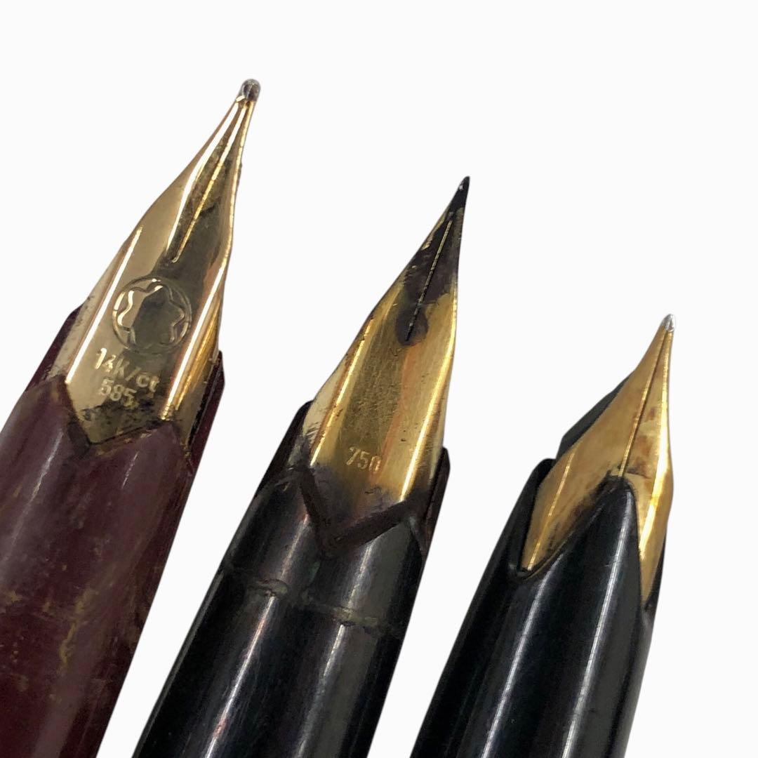 d*2様 MONTBLANC モンブラン 万年筆 ペン先750/14K 585