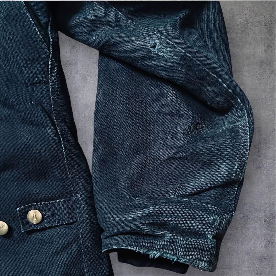 00s カーハートCarhartt トラディショナルジャケットフェードブラックM
