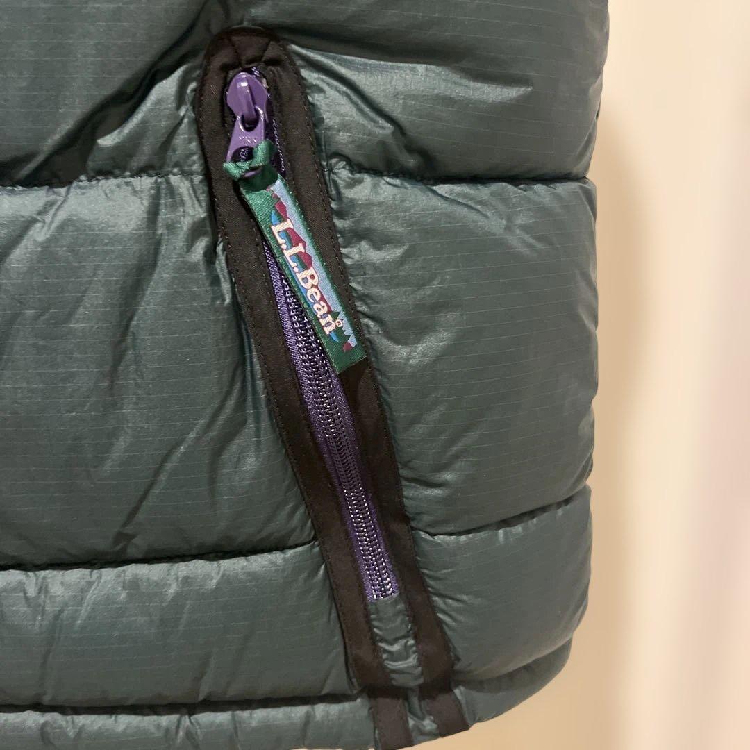美品！L.L.Bean ダウンベスト M ダークグリーン