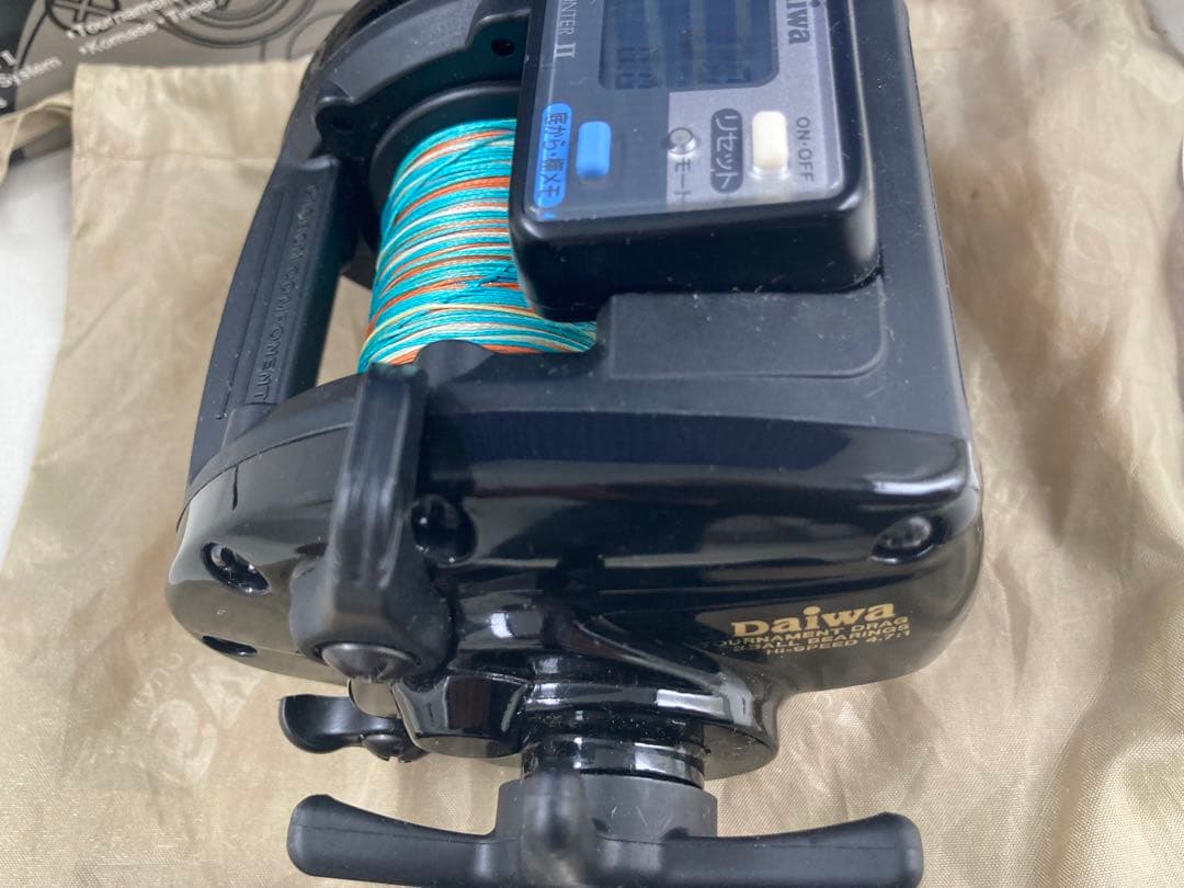 美品　ダイワ　Daiwa タナセンサー　X350 カウンター　PEライン付き