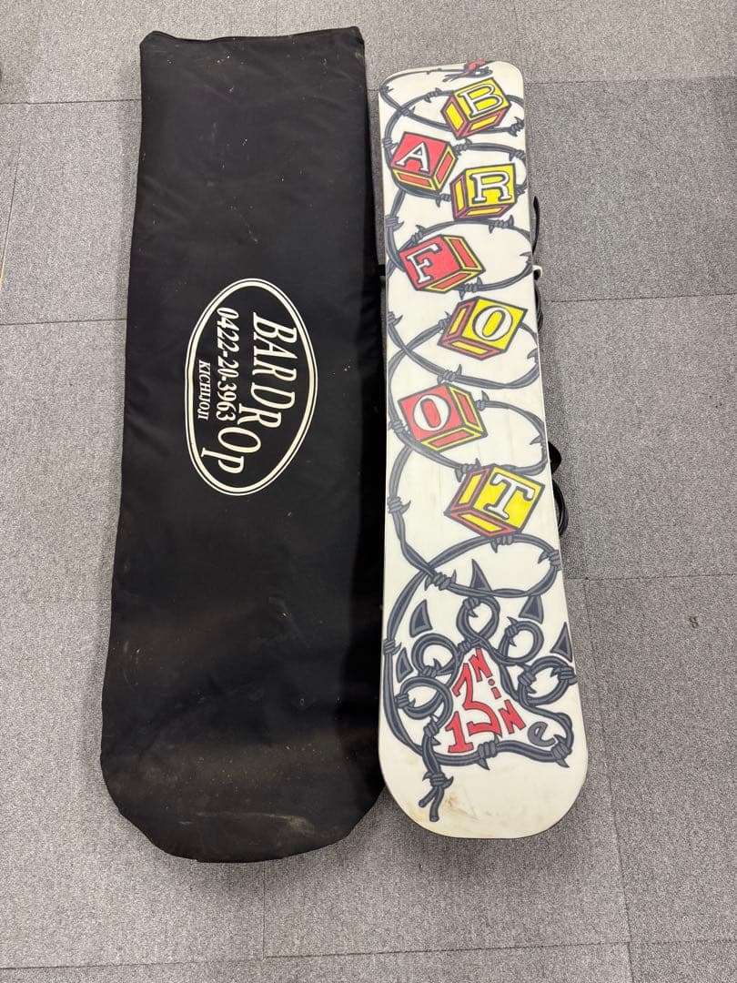 レア スノーボード BARFOOT ビンテージ 約140cm