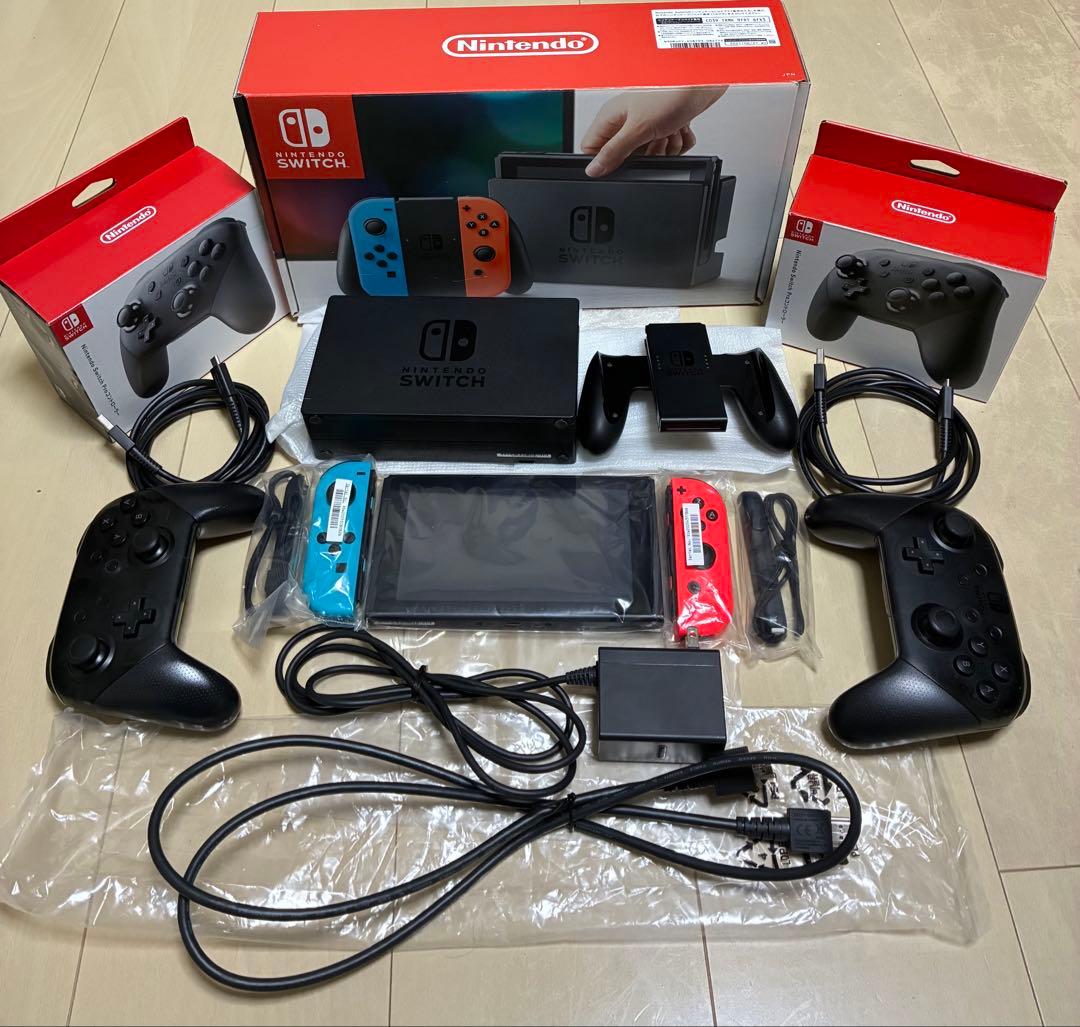 Nintendo Switch 本体 フルセット プロコン2個 Joy-Con付