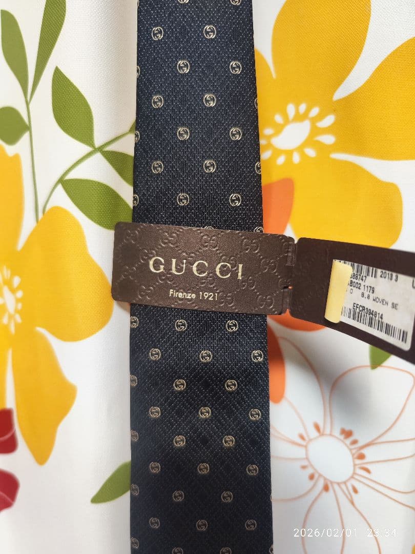 GUCCI グッチ ネクタイ インターロッキング柄