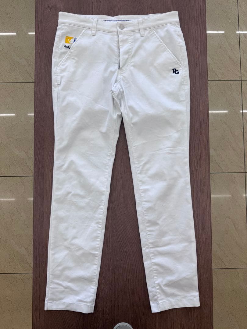 PEARLY GATES ストレッチドビーツイルパンツ ホワイト（4）【中古】