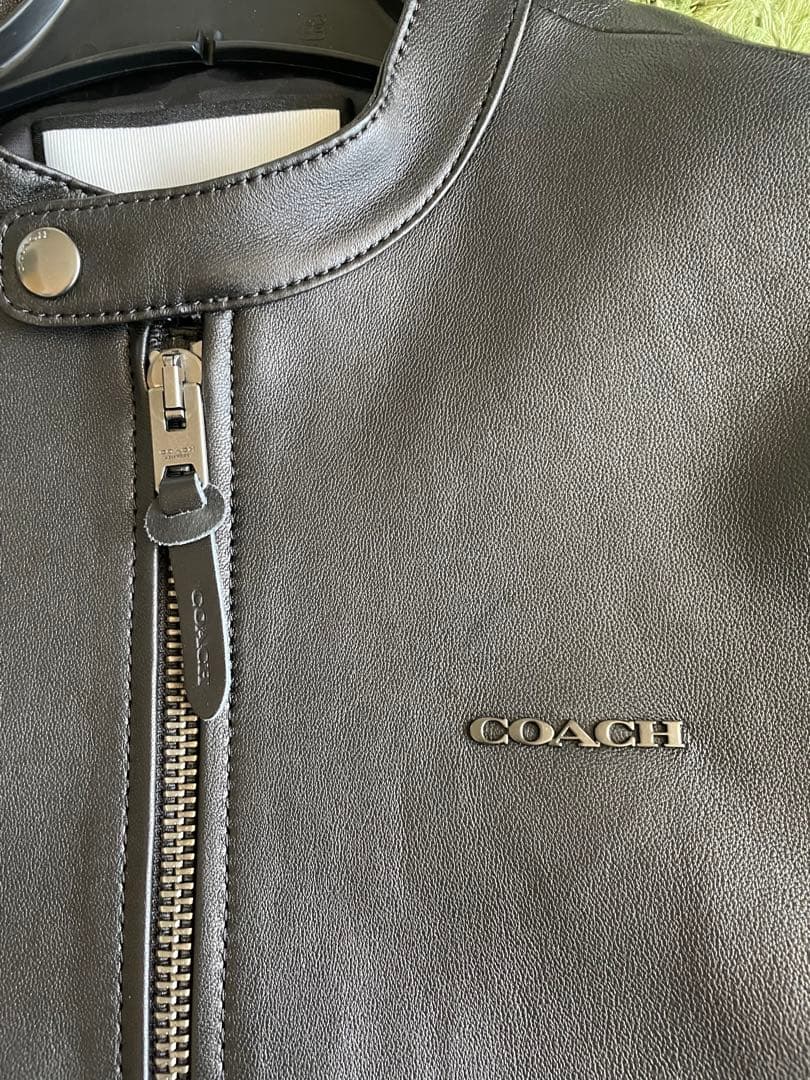 専用 COACH 革ジャン シングルライダース