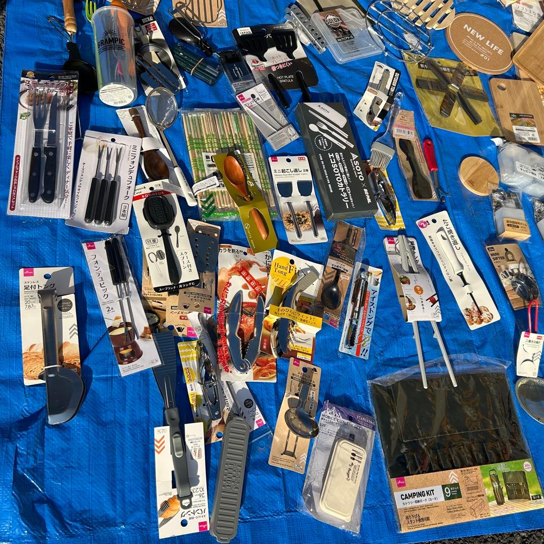 キャンプ用品ギアまとめ売り②、キッチン用品カトラリー類、SOTO