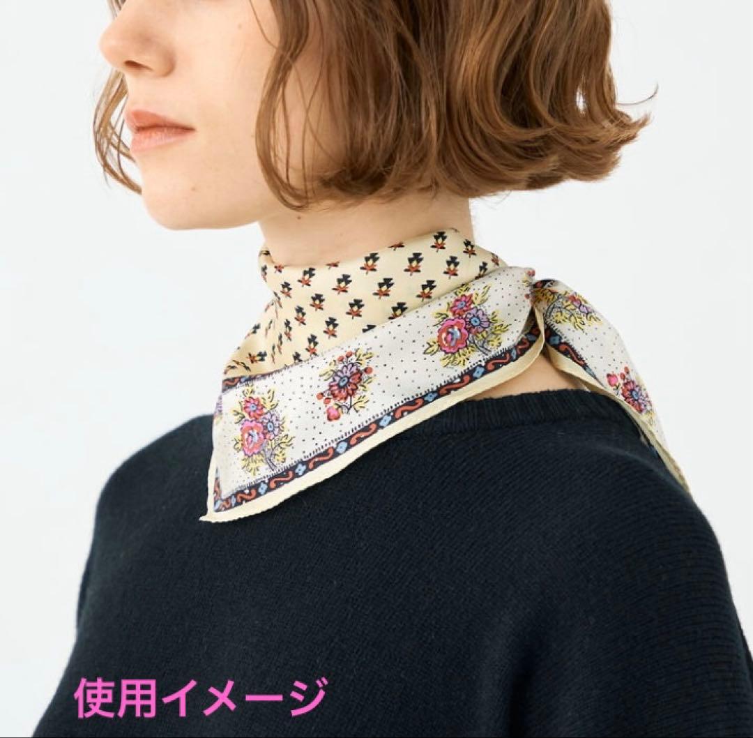 SOULEIAO シルクプリント スカーフ