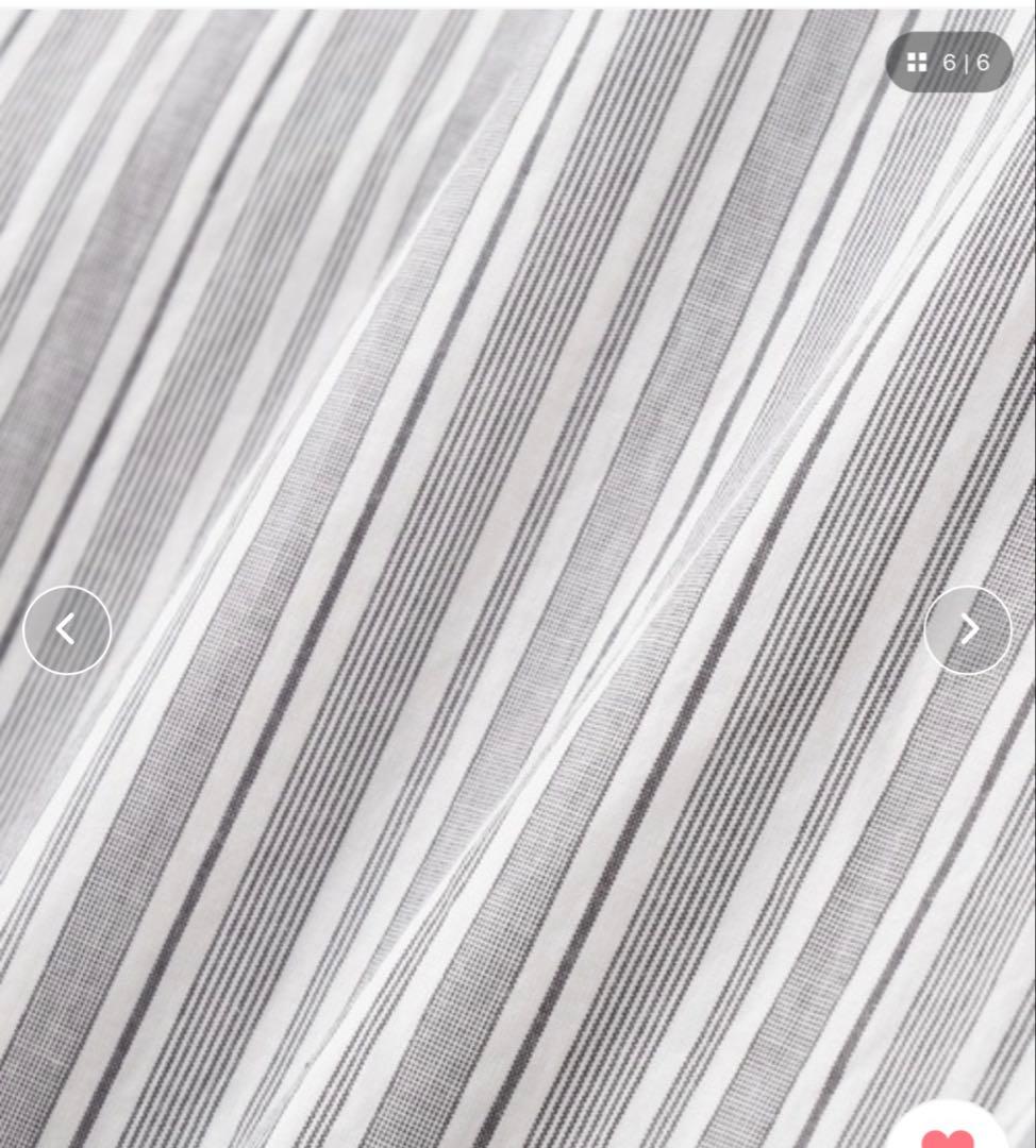 MHL PJ STRIPE COTTON POPLIN シャツ