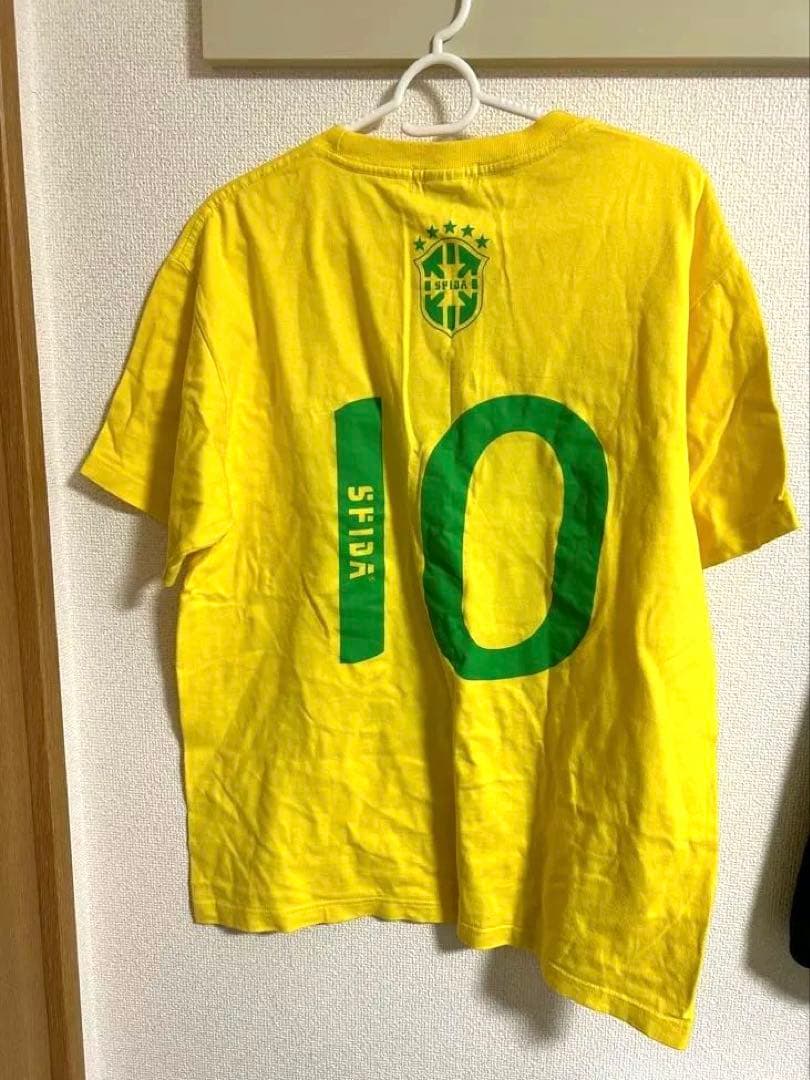 SFIDA スフィーダ ブラジル代表 10番 サッカーフットサルTシャツ黄色 L