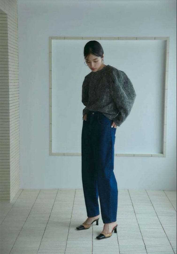 トップス MEER. TWEED PULLOVER /MIX CHARCOAL