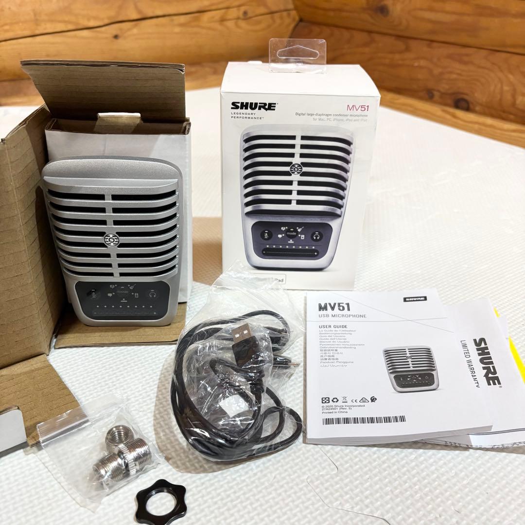 【極美品】SHURE MOTIV MV51 コンデンサーマイク