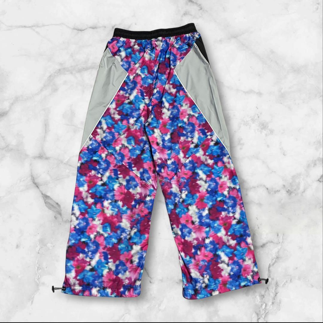 新品 アディダス ステラマッカートニー トラックパンツ ナイロン 花柄 XL