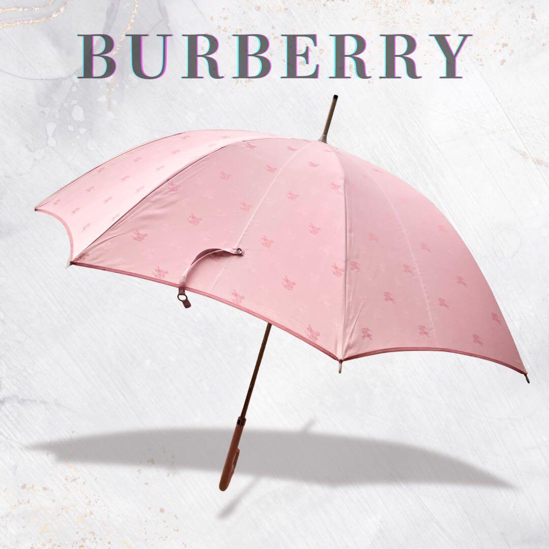 BURBERRY バーバリー 傘 アンブレラ ピンク かさ 雨傘 長傘