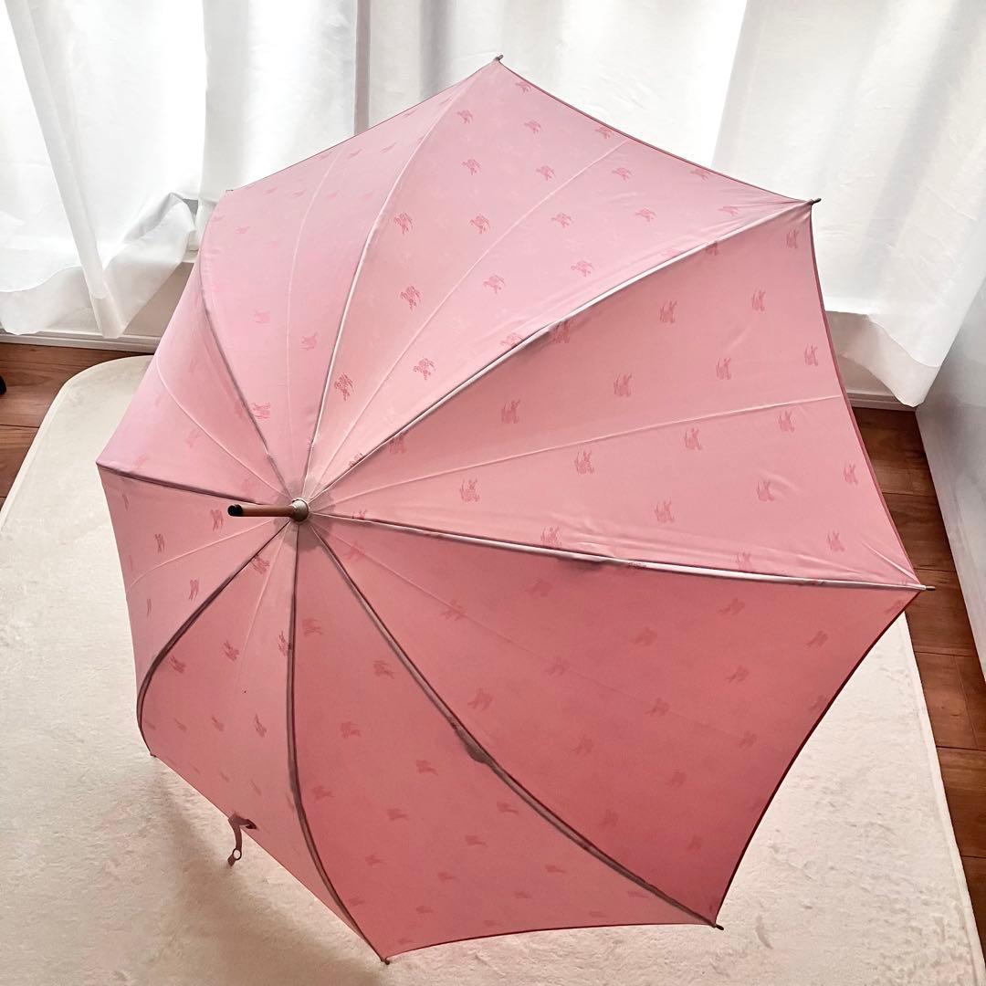 BURBERRY バーバリー 傘 アンブレラ ピンク かさ 雨傘 長傘