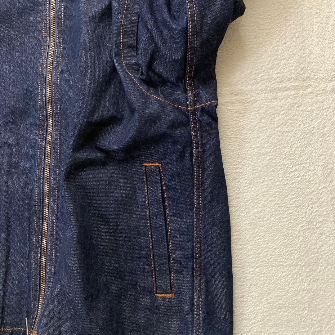 【ほぼ美品】無印良品 和紙混デニムジャケット