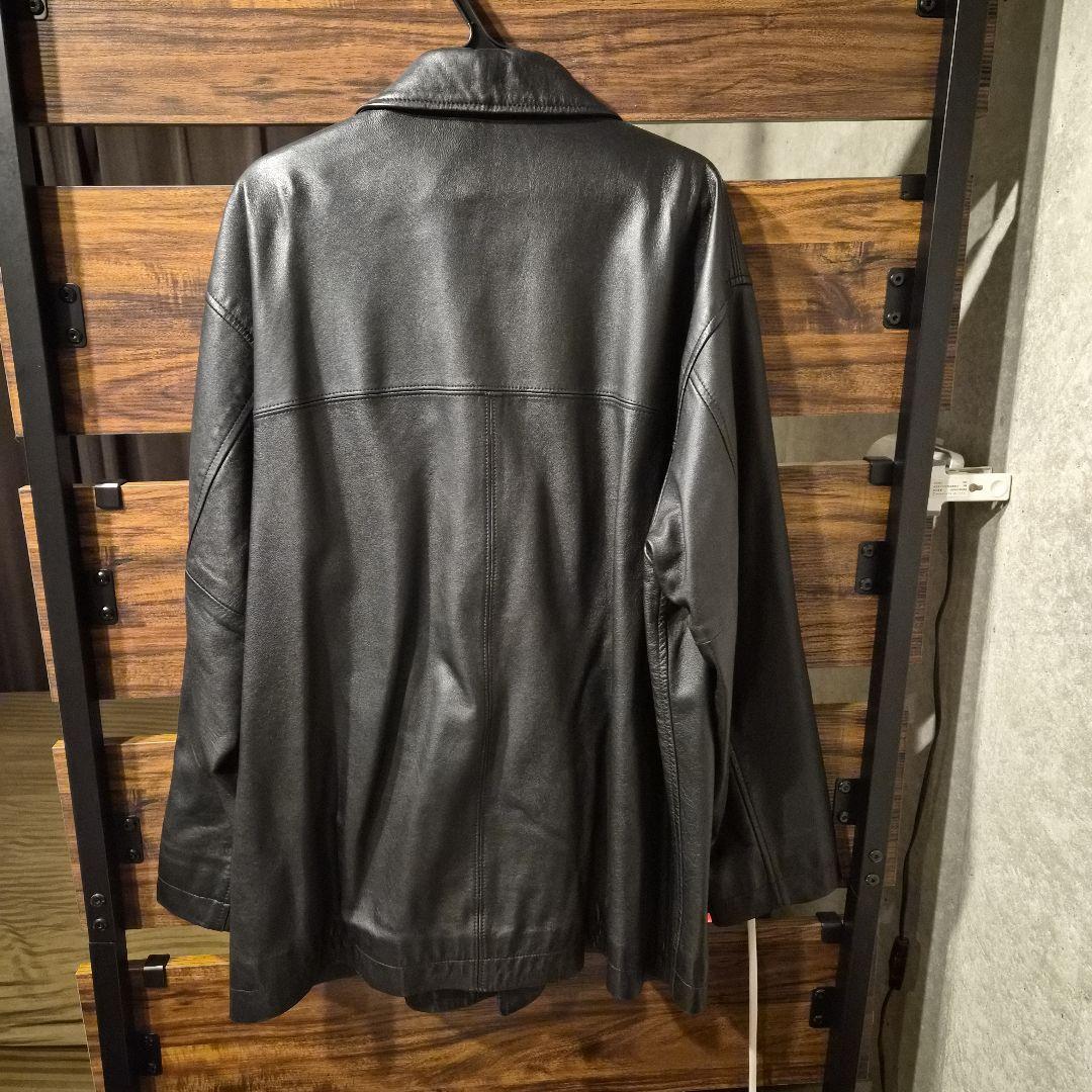 【美品】steven alan ブラック レザーコート Mサイズ