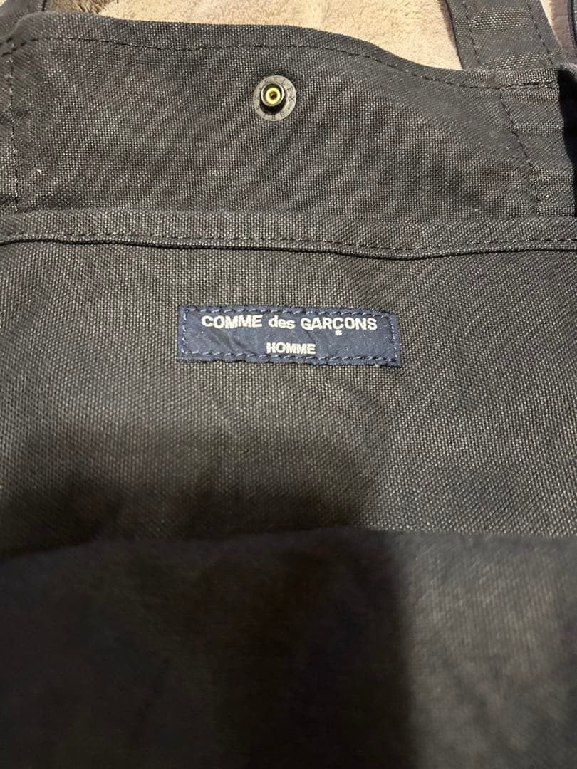 COMME des GARÇONS HOMME ブラックトートバッグ