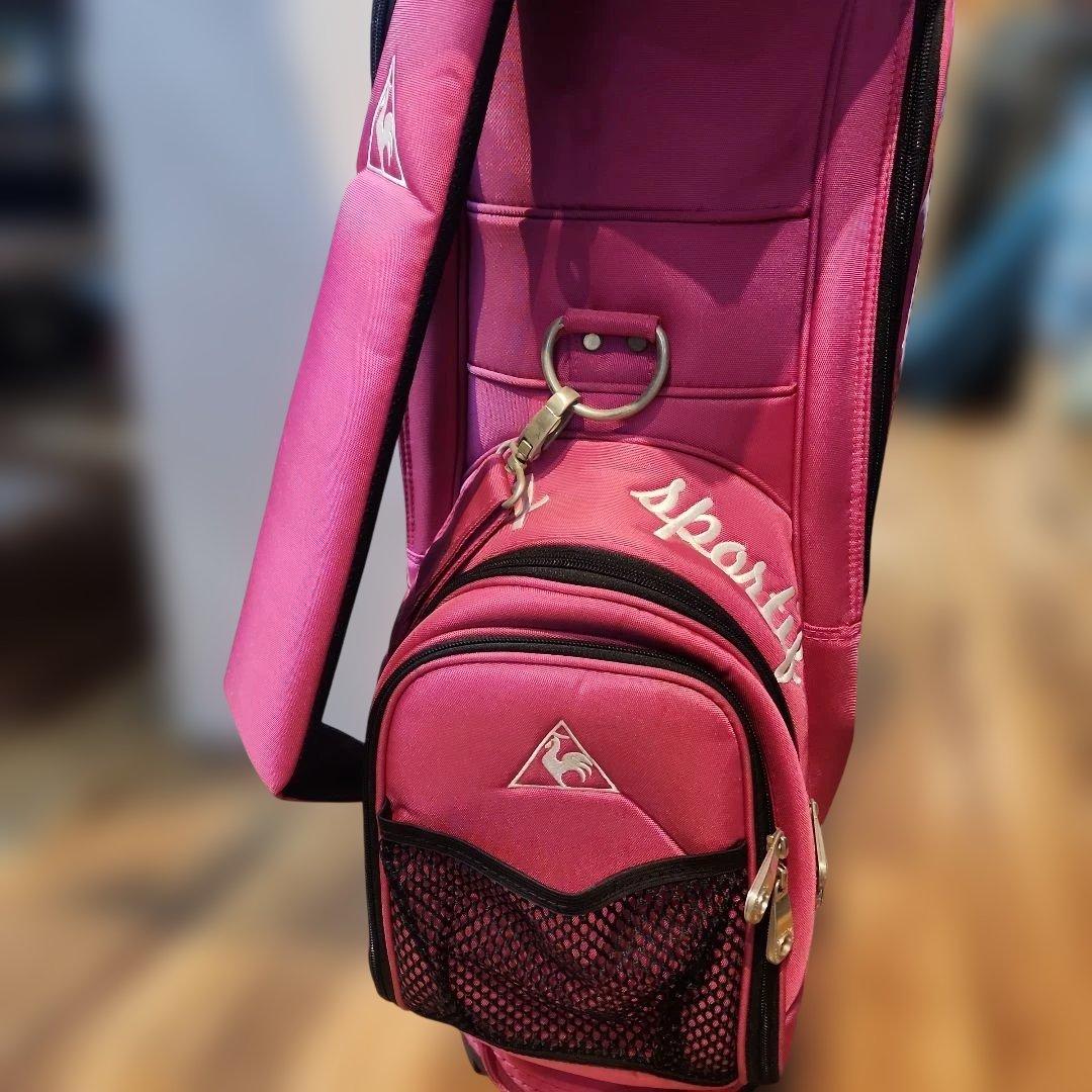 Le Coq Sportif ピンクキャディバッグ