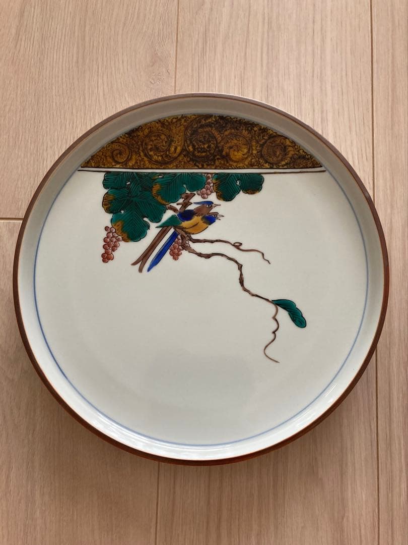 九谷焼 浅蔵五十吉 飾皿 花鳥風月