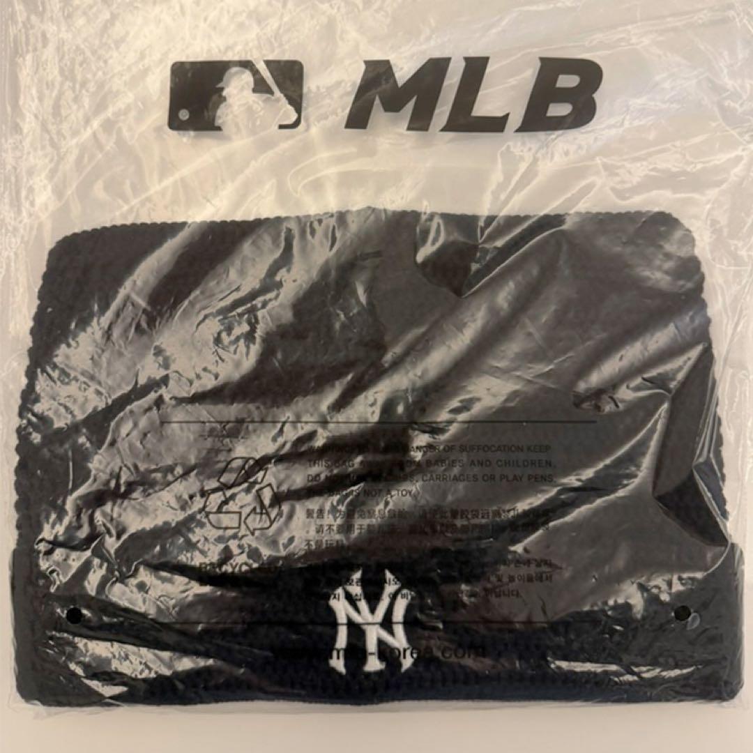 aespa カリナ着用 MLB KOREA 猫耳 春夏ニット帽 ビーニー 黒