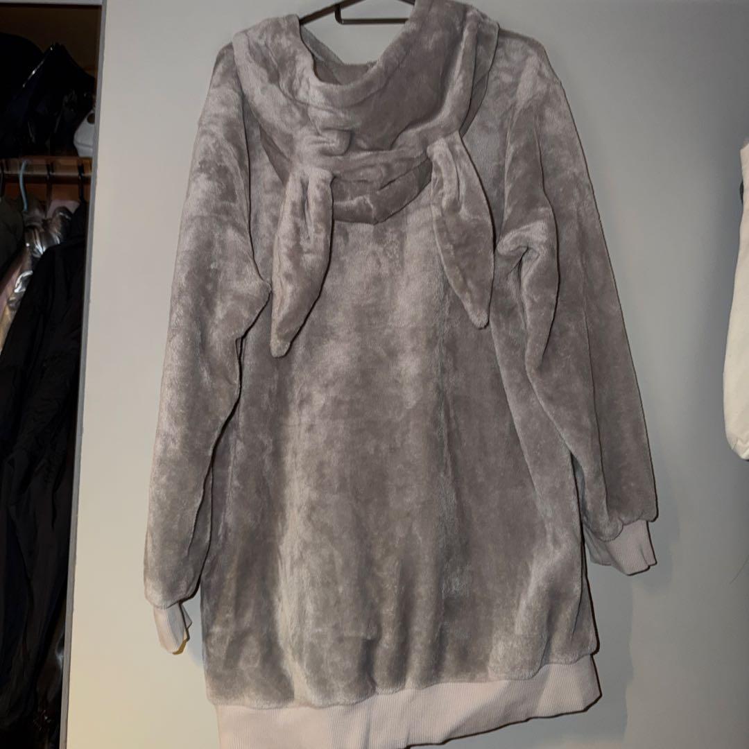 NieR CLOTHING フード付きパーカー グレー