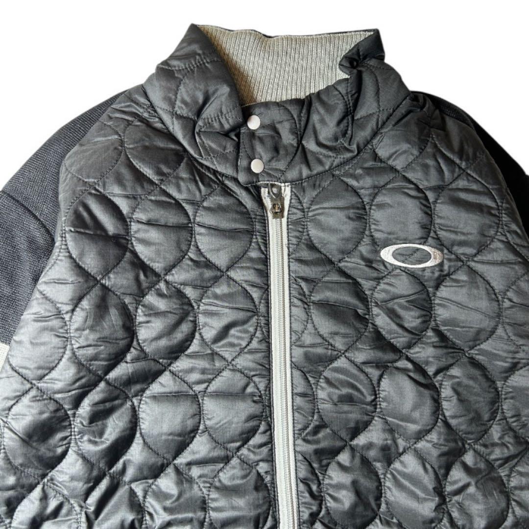 OAKLEY 433798JP 中綿切替 ニットジャケット XL キルティング