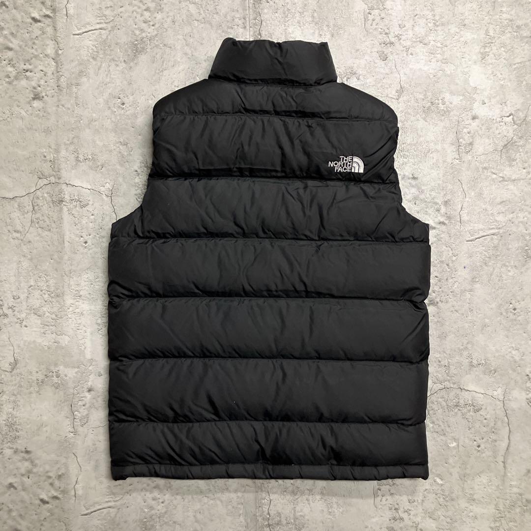 美品　US ザノースフェイス　550フィル　ヌプシ　ダウンベスト　ボーイズL