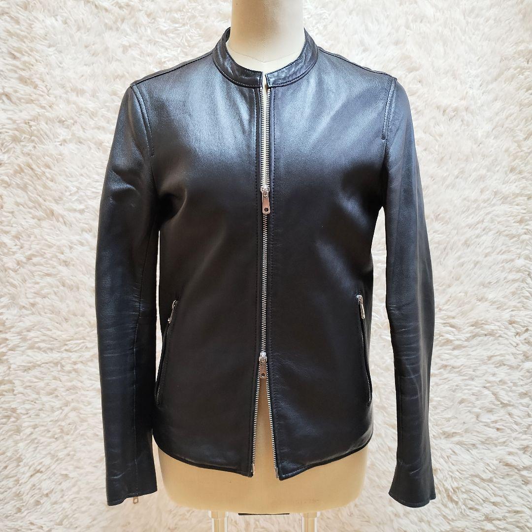 美品　UNITED TOKYO　国産ラムレザージャケット　本革　ブラック