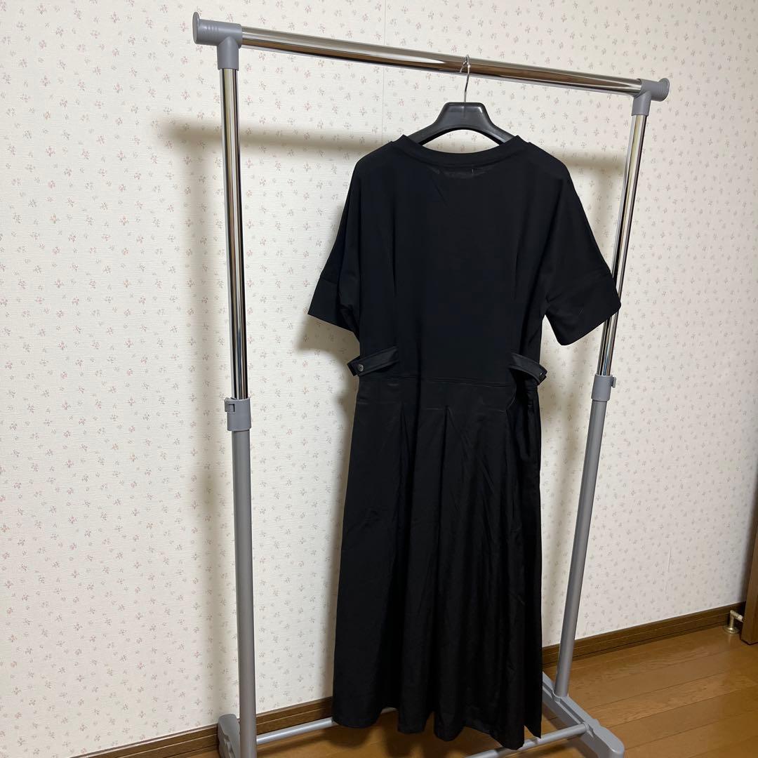 幸*織様 値下げしました新品DoCLASSE異素材コンビベルトデザイン半袖ロング