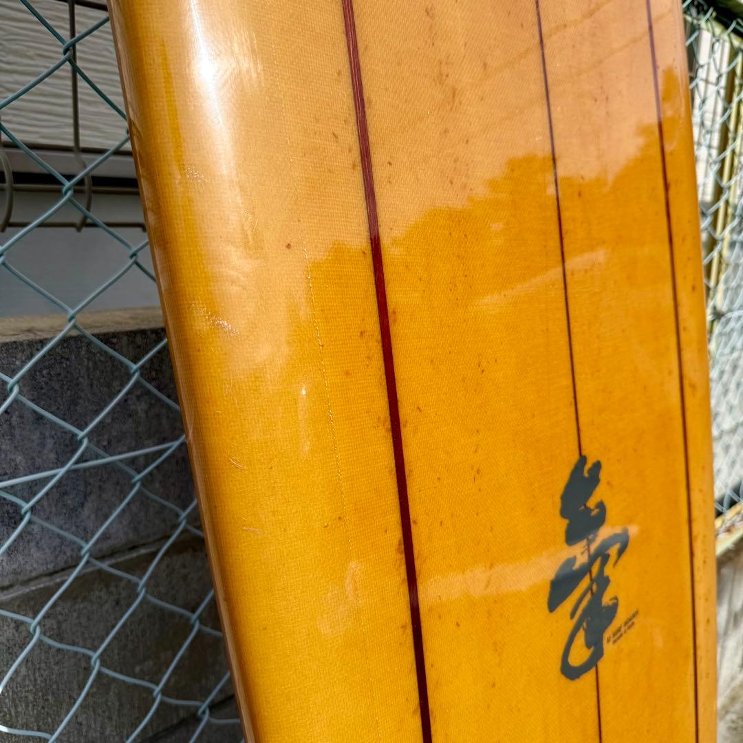 気サーフボード 9’5 フライングカーペット 櫛本シェイプ ロングボード 美品