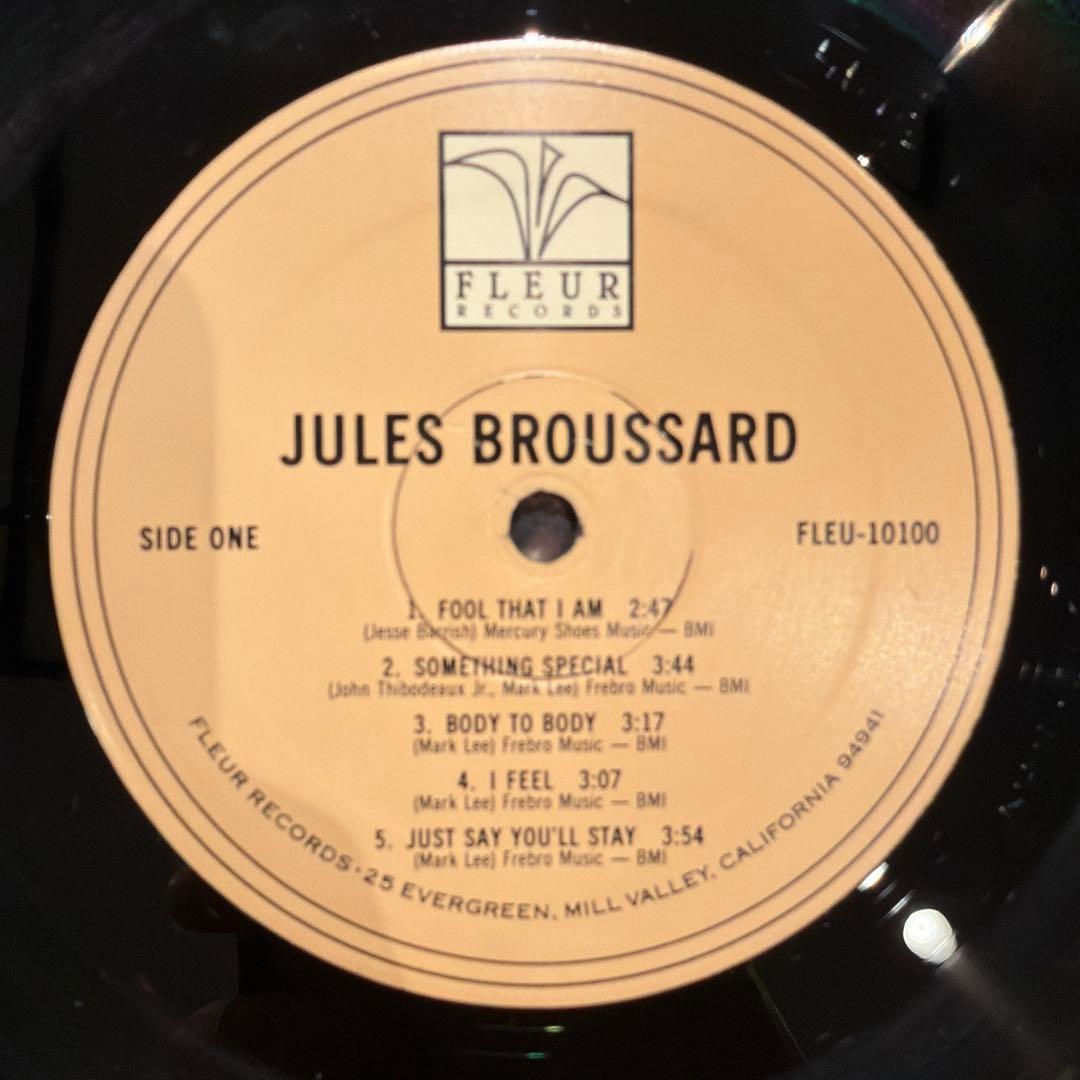Rare Groove A to Z掲載 Jules Broussard LP