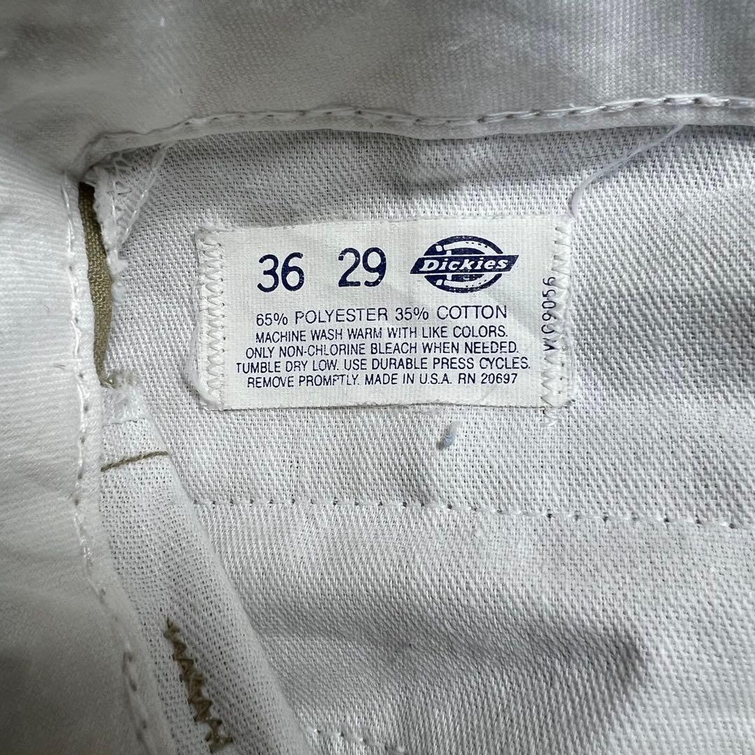 ポ*酢様 Dickies ワークパンツ ベージュ USA製 80s チビタグ W