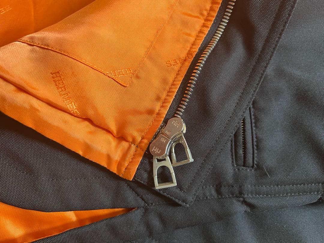 HERMES シングルライダースジャケット Mサイズ