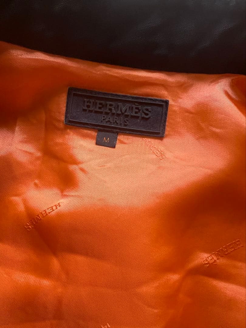 HERMES シングルライダースジャケット Mサイズ