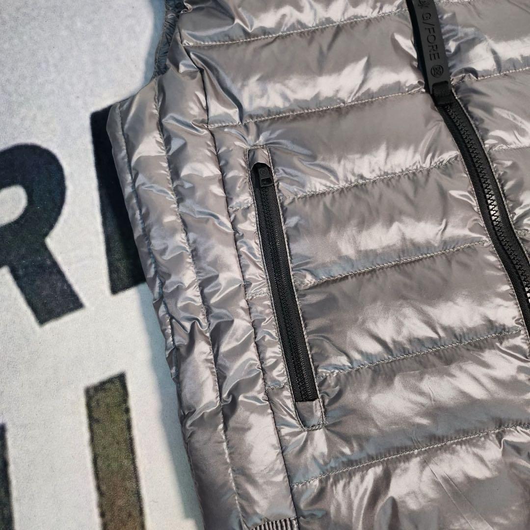 ジーフォア ゴルフ G/FORE Sサイズ レディース ダウンベスト グレー