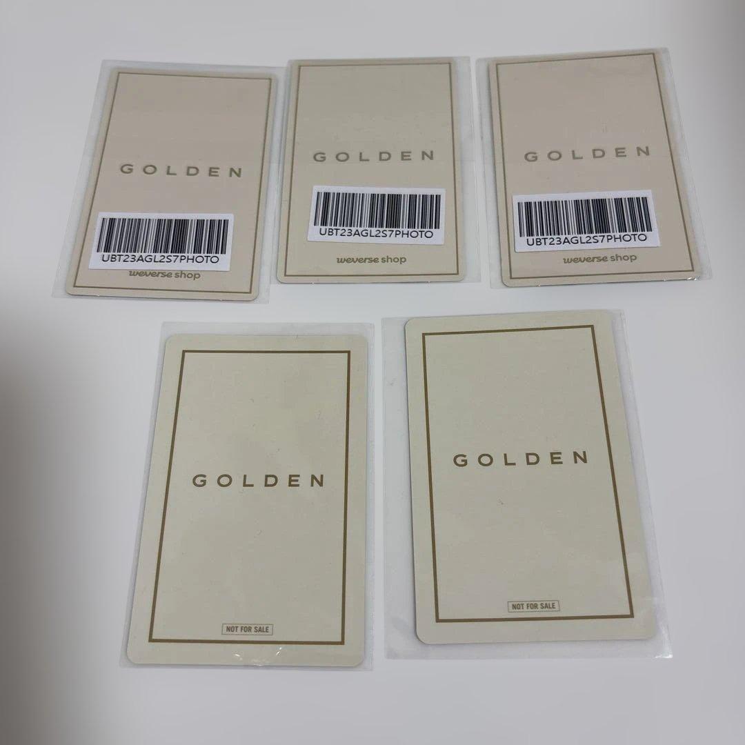 BTSグク☆ジョングクgoldenトレカ　5枚セット