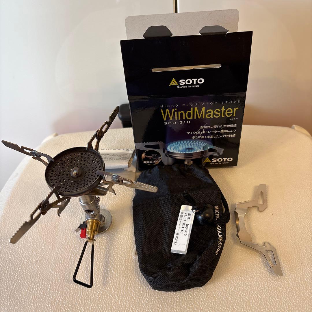 SOTO WindMaster SOD-310 シングルバーナー 4本ゴトク付き