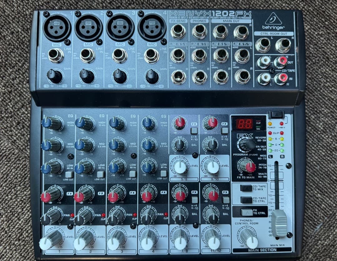 BEHRINGER XENYX1202FX　マイク5本セット