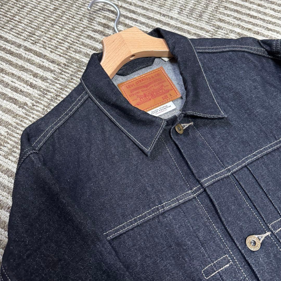 ジャケット・アウター PREMIUM BLACK TYPE I TRUCKER JACKET L