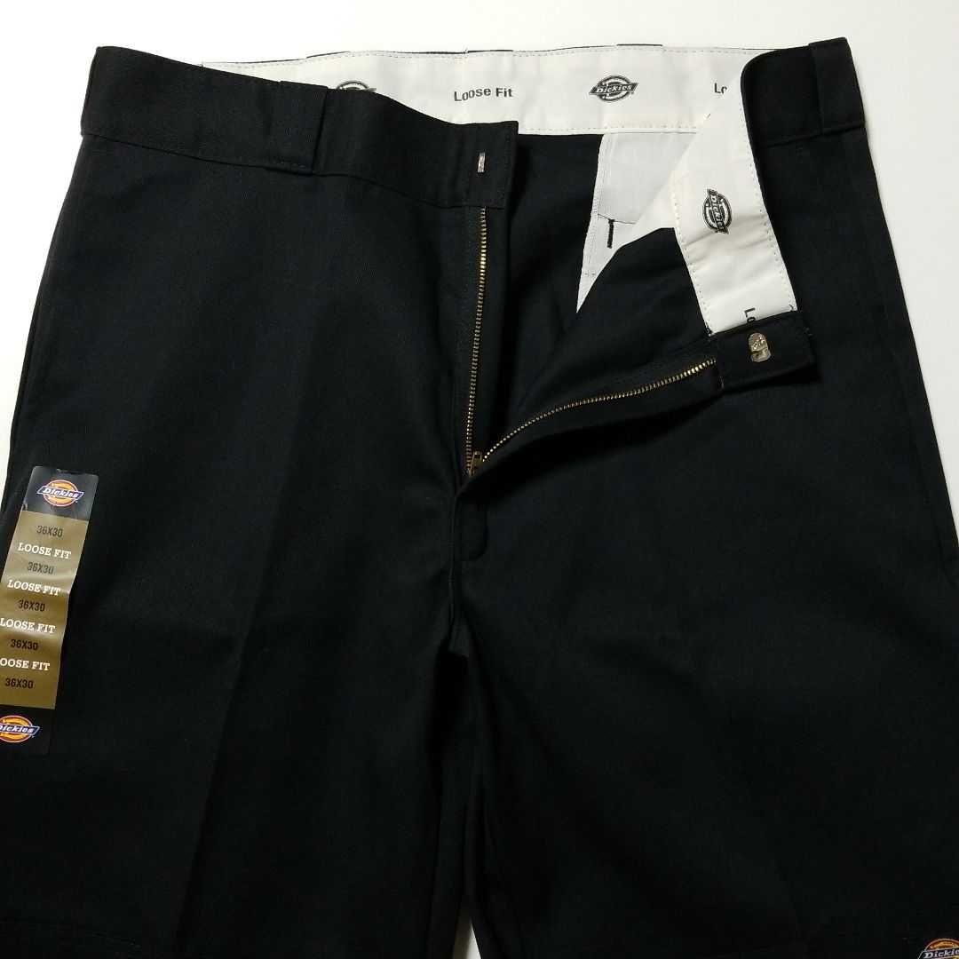 36×30【新品 未使用】ディッキーズ　ダブルニー　85283　BLACK