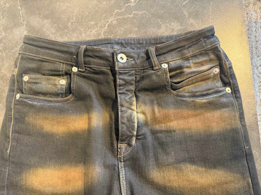 Rick Owensストレッチ スリム デニムパンツMUD 最終値下げ