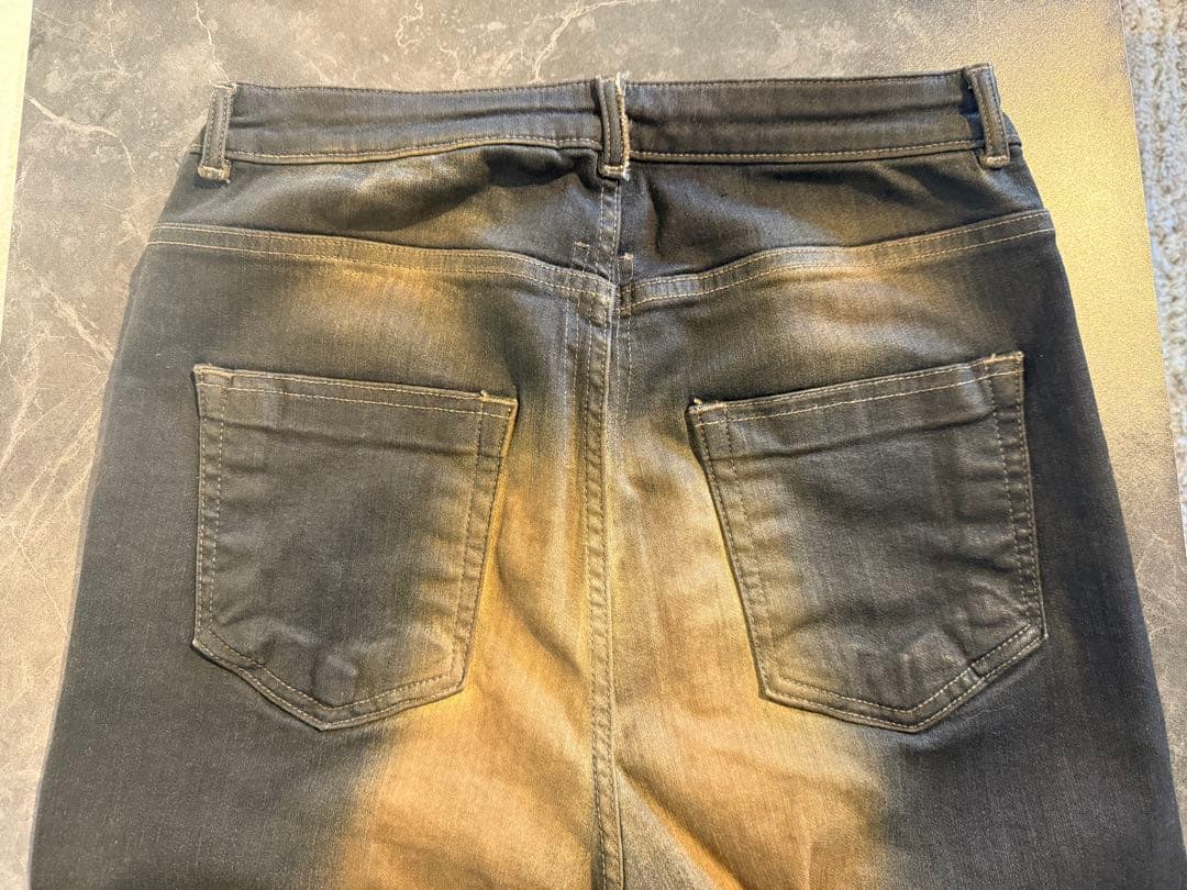 Rick Owensストレッチ スリム デニムパンツMUD 最終値下げ